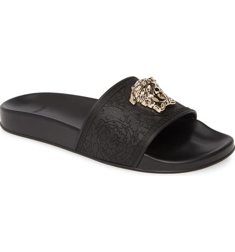 women versace slide|Versace slip on sandals women's.